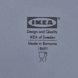 Ikea Dinera 18691 Dinner Plates Matte Dark Gray Stoneware Set of 2